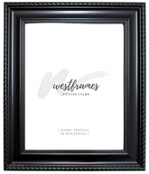 Montana Black Picture Frame - 2.25" Wide | Classic Rope & Beaded Design - West Frames